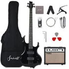 Fojill Cool Shape 4 Four String Electric Bass Guitar 20W Full Size, Black New. Price: $218.47.