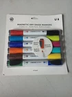 Brands Low Odor Magnetic Double Ended Dry Markers With Erasers, Bulle... New. Price: $12.59.