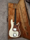 1960 Fender Precision Bass Olympic White One Owner. Price: $18000.00.
