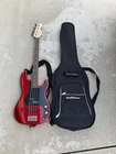 Squier By Fender Affinity Pj Bass Race Red W/ Road Runner Case & Strap Used. Price: $269.10.