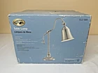Hampton Bay Metal Shade Table Lamp Satin Nickel Finish 22" - Brand New Box!. Price: $34.99.