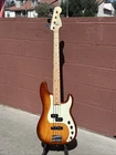 2019 Fender American Elite Precision Bass Guitar Tobacco Sunburst With Case Used. Price: $1500.00.