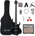 Cool Shape 4 Four String Electric Bass Guitar 20W Amplifier Right Hand Begin New. Price: $310.99.