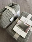 Standard Jersey Quilt Sham Heather Olive Green - Threshold : Cotton Lot 2 New. Price: $16.99.