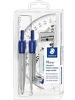 2017 Staedtler 10 Piece School Math Set Metal Blue Transparent Box 55050S3A6 Nos New. Price: $16.97.