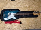 Austin 4 String Electric Bass Guitar Good Condition Soft Case. Used. Price: $75.00.