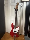 Fender Standard Jazz Bass Mim Candy Apple Red 4-STRING /gig Bag/made Mexico Used. Price: $700.00.