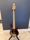 Mint Ernie Ball Music Man Stingray 5HS 2011 Honey Burst / Maple Chrome Used. Price: $2050.00.