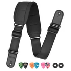 Lekato 3.5" Wide Electric Guitar Bass Strap Sponge Pad Adjustable 42"-58" Lock New. Price: $20.99.