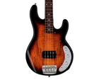 Sterling By Music Man Stingray RAY34 Spalted Maple 3-TONE Sunburst Open Box. Price: $929.99.