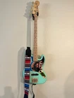 Fender American Performer Jazz Bass Surf Pearl With Custom Pickguard And Badass Used. Price: $1400.00.