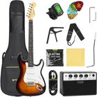 Strich Electric Guitar Beginner Kit, Solid Body 39" Full Size New. Price: $175.99.
