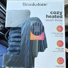 Brookstone Cozy Plush Heated Throw Blanket Blue 50X60 Controller 4 Auto-off New. Price: $30.00.
