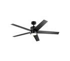Kichler Brahm 56" Ceiling Fan With Led Lights And Wall Control, Satin Black Open. Price: $398.45.