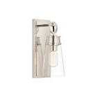Z-lite 2300-1SS Wentworth 12" Tall Wall Sconce Polished Nickel Indoor Lighting Open. Price: $54.99.