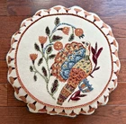 Threshold 16" Round Beaded & Embroidered Turkey Throw Pillow Rich Fall Colors Pre-owned. Price: $21.99.
