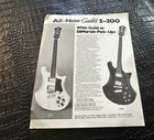 Vintage Ad Sheet #M7732 Guild Base B-302 B-301 Guitar 1970S/1980S Used. Price: $15.00.
