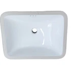 Signature Hardware 498227 Mangrove 18" Rectangle Undermount Bathroom Sink -white Open. Price: $65.90.
