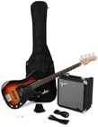 Squier Affinity Series Precision Bass Pj Pack 3-COLOR Sunburst With Laurel New. Price: $429.99.