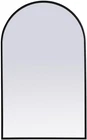 Elegant Lighting - MR1A2236BLK Metal Frame Arch Mirror 22X36 Inch Black New. Price: $124.00.