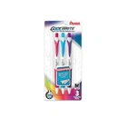 Pentel Glidewrite Ball Pens 1.0MM Med Line Pnk/sky Blu/purp 3/PK Office School New. Price: $8.92.