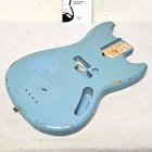 Fender Jmj Road Worn Mustang Bass Body - Faded Daphne Blue Nitro Guitar Used. Price: $398.50.