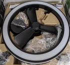 Artika Edwin 23" Led Fandelier Ceiling Light W/ Remote Black Nob Open. Price: $109.99.