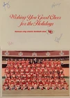 1980 Chiefs 8-1/2 X 6 Marketing Dept Holiday Greeting Card W/ Team Photo Insert. Price: $13.50.