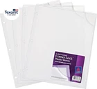Corner Lock Plastic Sleeves For 3 Ring Binders, Clear, Pack Of 4 (72269) New. Price: $18.45.