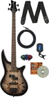 Jackson Series Spectra Bass JS2P Guitar - Black Burst W/ Instrument Cabl New. Price: $349.99.