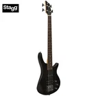 Stagg Fusion SBF-40 3/4 Size Solid Ash Body 4-STRING Electric Bass Black New. Price: $299.99.
