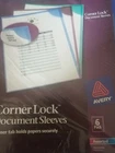Avery Corner Lock Document Sleeves Letter Polypropylene Assorted 6/PACK 72262 New. Price: $26.88.