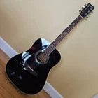 Carlo Robelli CW4102EQB Black Acoustic-electric 6 String Guitar W/hardshell Case Used. Price: $157.95.