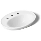 New Kohler K-2075-8-0 Serif 16-7-8 Drop Bathroom Sink With 3 Holes Drilled An. Price: $321.45.