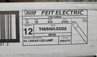 Feit Electric T48/840/LEDG2 4FT Linear Lamp 4100K Cool White 12-PACK New. Price: $50.99.