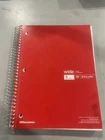 Office Depot Wirebound Notebook 8" X 10-1/2", 5 Wide Ruled, 180 Sheets Red New. Price: $27.49.