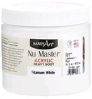 Nu Master Heavy Body Acrylic Paint 16OZ Titanium White Handy Art Lightfastness New. Price: $19.99.