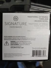 Signature Hardware 955107 12" Modern Square Wall Mounted Brushed Nickle Open. Price: $49.99.