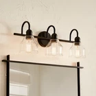 Kichler Lighting Avery 24 In. 3-LIGHT Black Vanity New. Price: $194.97.