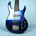 1991 Carvin LB75 5-STRING Metallic Blue Electric Bass Neck Thru Used. Price: $1099.00.