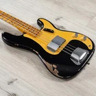 Fender Custom Shop '58 Precision Bass Heavy Relic, Maple Fretboard, Aged Black New. Price: $5500.00.