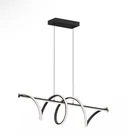 Artika Coda Modern Led Pendant Light, 5 Cct, Black Open. Price: $40.99.