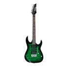 Ibanez GRX70QA Gio 6-STRING Electric Guitar Transparent Emerald Burst Open. Price: $186.99.