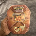 Pok Mon Flareon Triple Effect Tin Trading Card Game Collectible New. Price: $500.00.