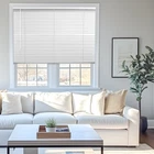Chicology 35"W X 84"H White Cordless Vinyl Mini Window Blinds 1" Slats New. Price: $29.12.