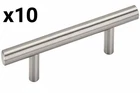 10 X Amerock Bar Pulls 3 In. (76MM) Center-to-center Satin Nickel Cabinet Open. Price: $18.03.