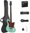 Glarry 4-STRING Electric Bass Guitar Kit With 20W Amp & Accessories Mint Green New. Price: $182.14.