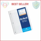 Oxford Reinforced Filler Paper, 8.5 11 Inch, College Rule, 3 Hole Punched, Lin New. Price: $15.00.