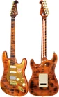 Bullfighter Electric Guitar With Tiger Stripe Flamed Maple Top & Gold Pickguard, New. Price: $392.99.