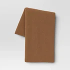 Oversized Recycled Knit Throw Blanket Brown - Threshold New. Price: $11.04.